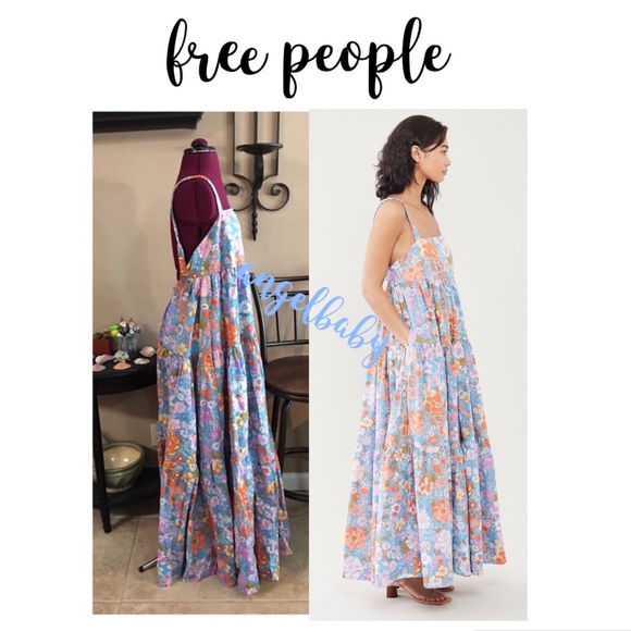 Free People Park Slope Maxi Dress in Bluebell Combo! - Picture 13 of 16